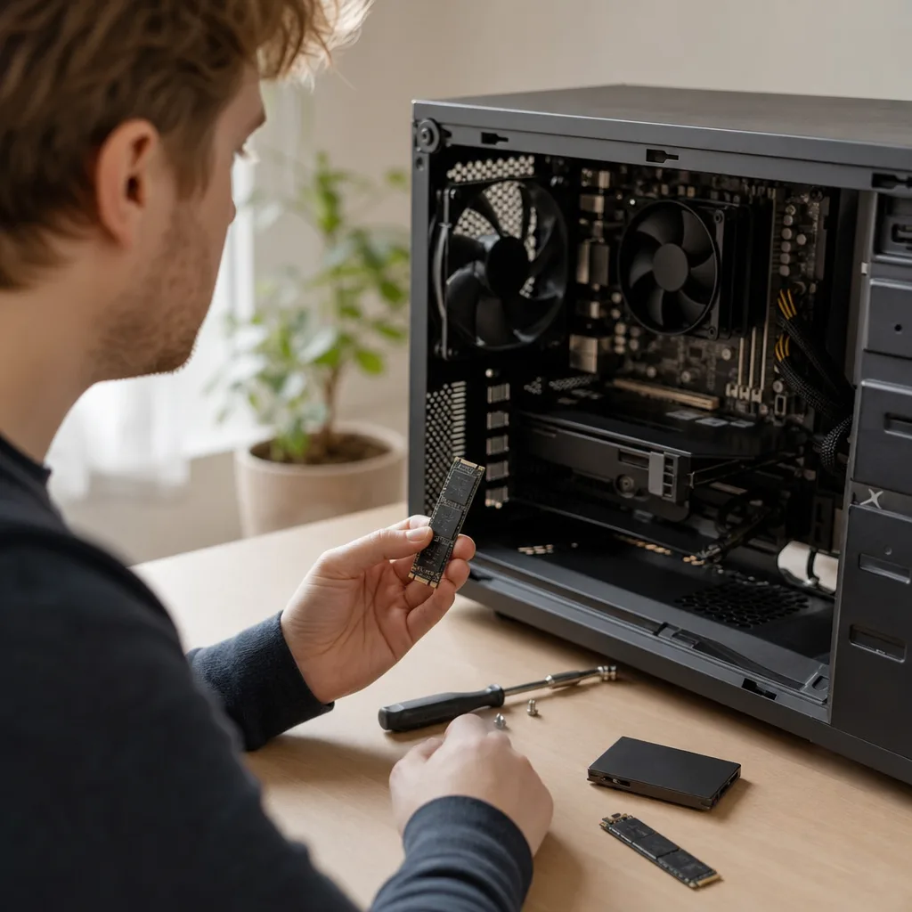 Redaktionell bild om crucial ssd