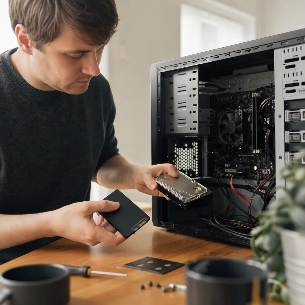 Redaktionell bild om klona harddisk till ssd